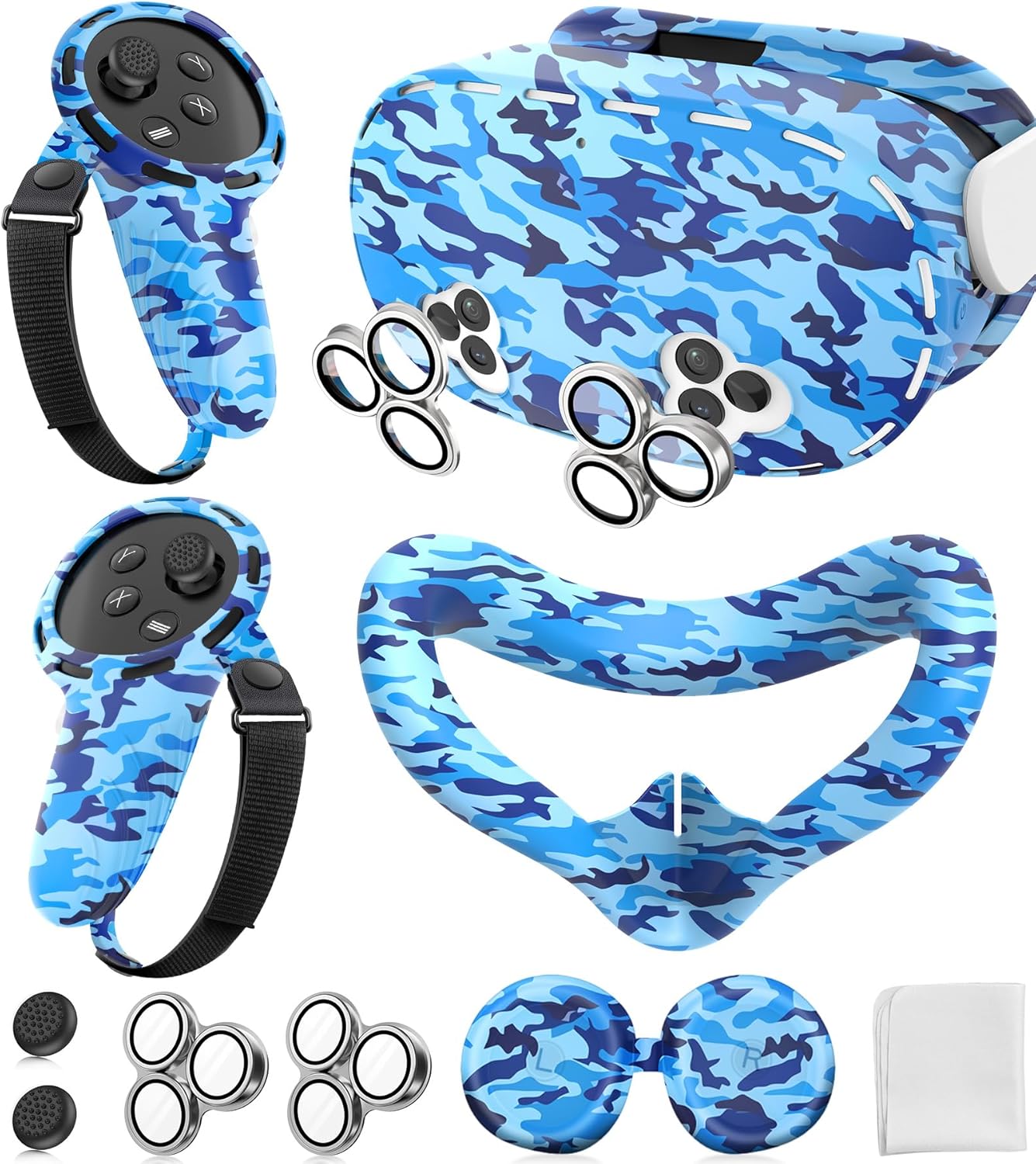 Silicone Cover Set for Meta Quest 3S - Ultimate Protection
