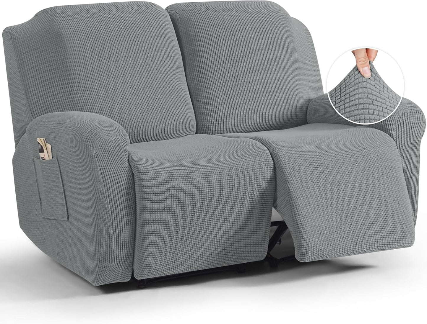 TAOCOCO Recliner Loveseat Slipcover for Dual Reclining Sofas