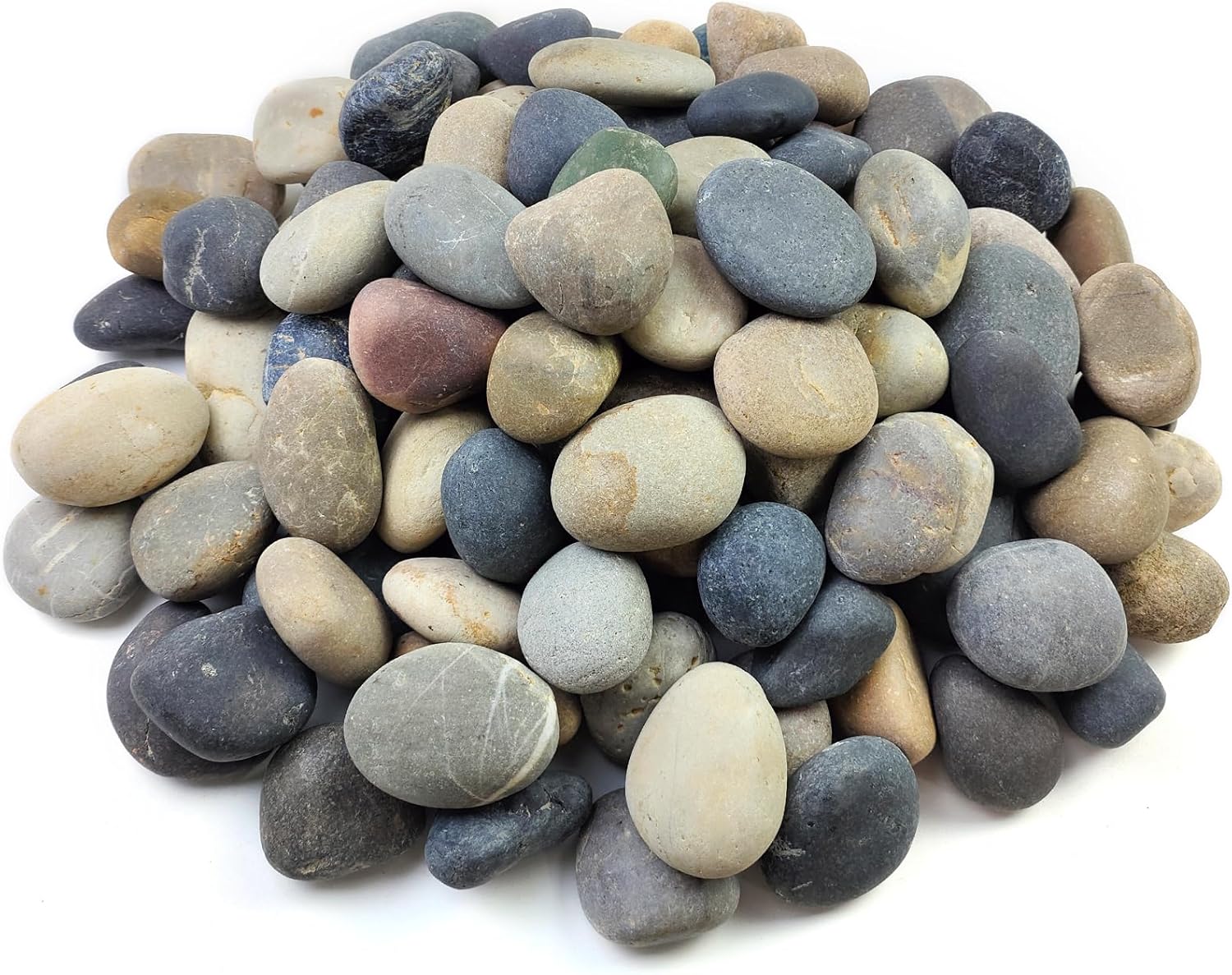 20 lbs Natural River Rocks for Landscaping and Crafting Needs