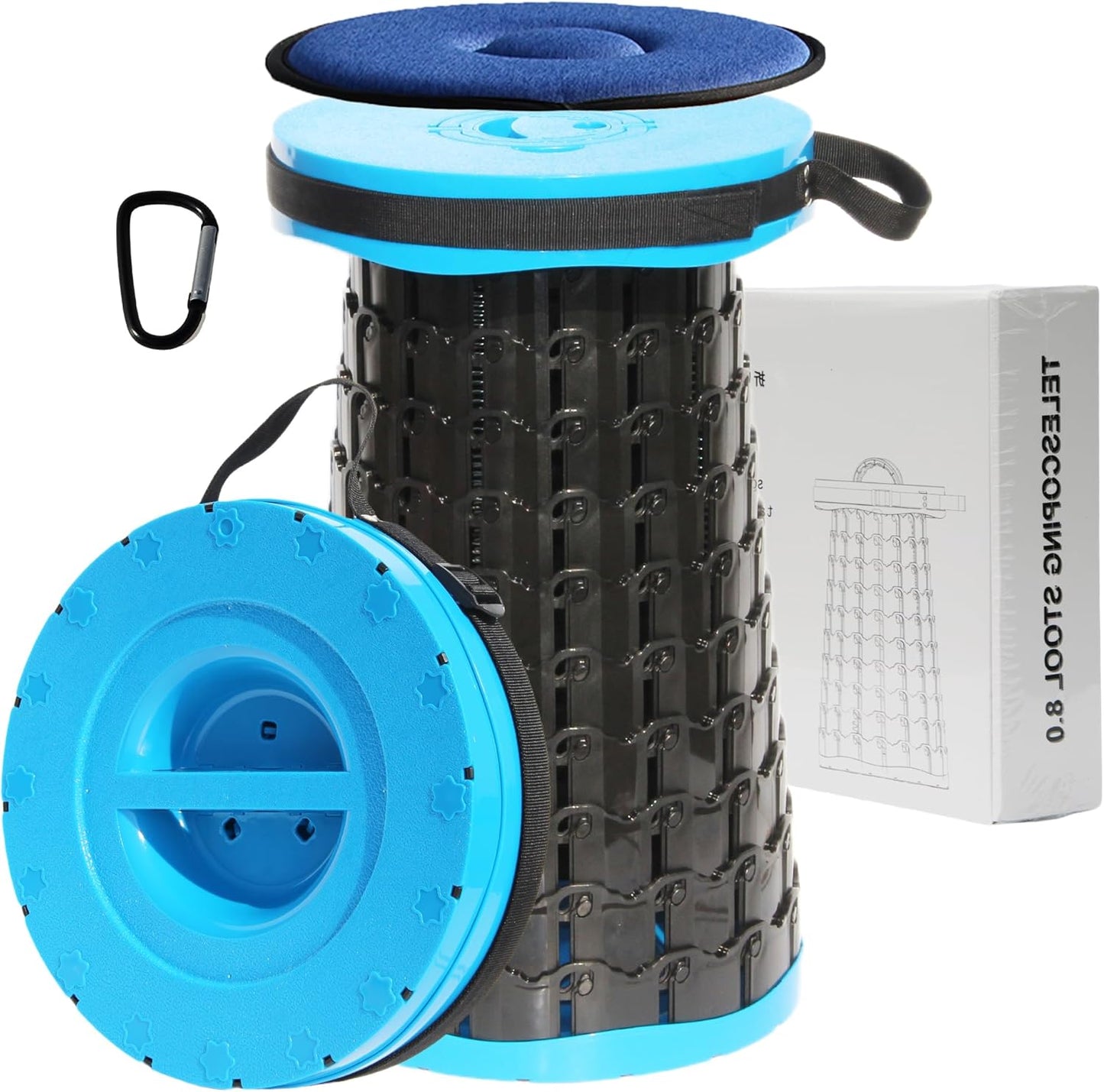 ALEVMOOM Upgraded XXL 50 Portable Collapsible Stool for Outdoors