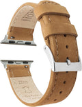 BARTON WATCH BANDS Top Grain Leather Apple Watch Band - Comfortable 3
