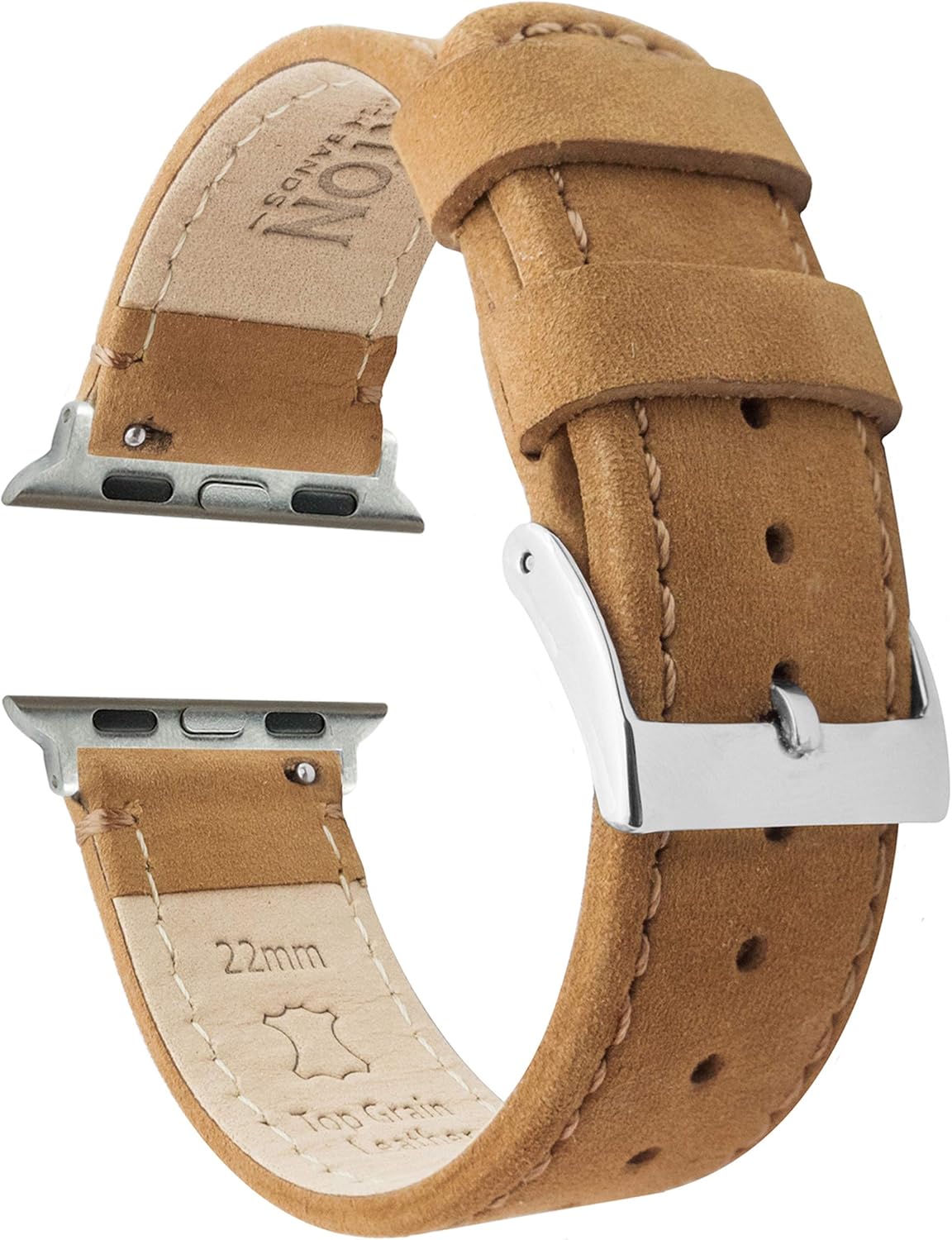 BARTON WATCH BANDS Top Grain Leather Bands for Apple Watch