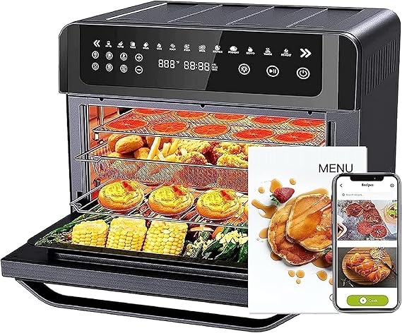 Gevi Air Fryer Toaster Oven Combo with Digital LED Screen