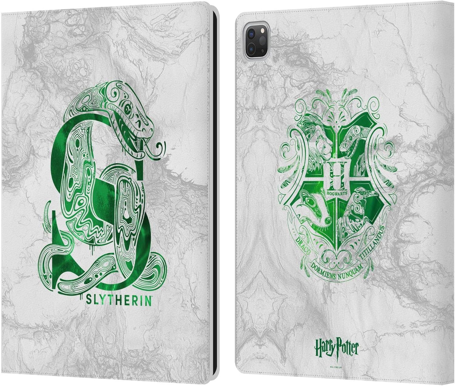 Harry Potter Slytherin Aguamenti Leather Wallet Case for iPad Pro