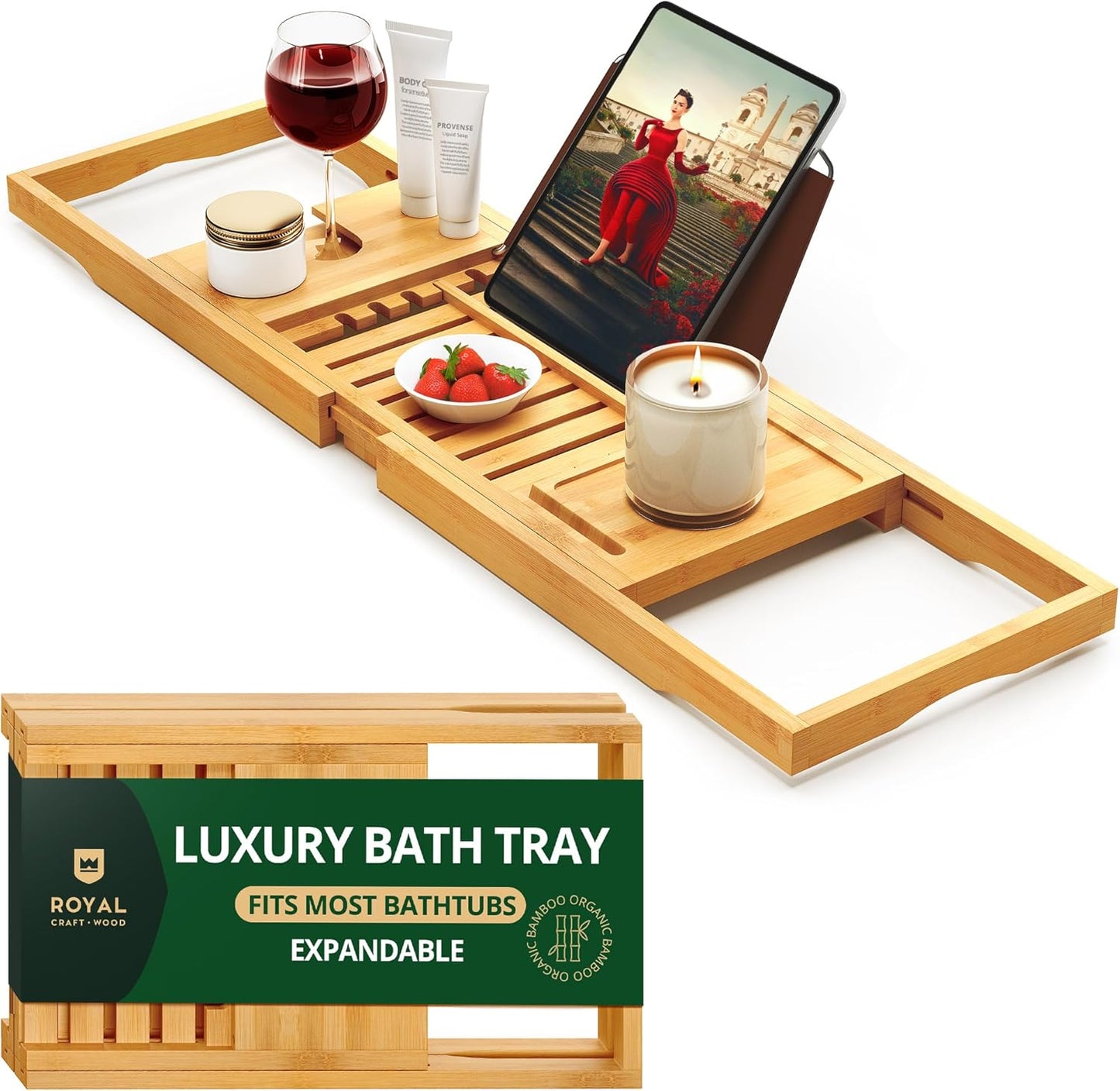 Premium Foldable Bathtub Tray for Ultimate Spa Experience