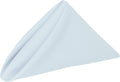 Ultimate Textile Cloth Napkins 17x17in Bulk Set - Washable Ice Blue