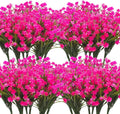 Artificial Flowers 20 Bundles Outdoor Faux Flowers - UV Resistant