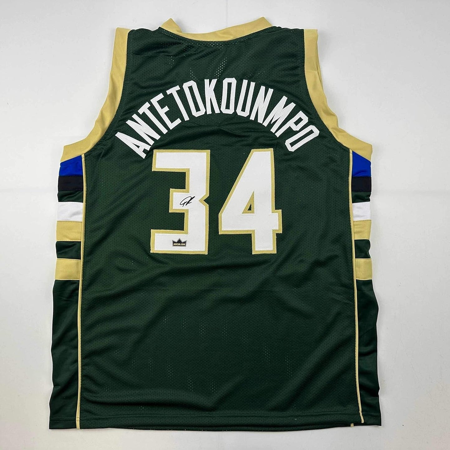 Facsimile Autographed Giannis Antetokounmpo Jersey for Fans