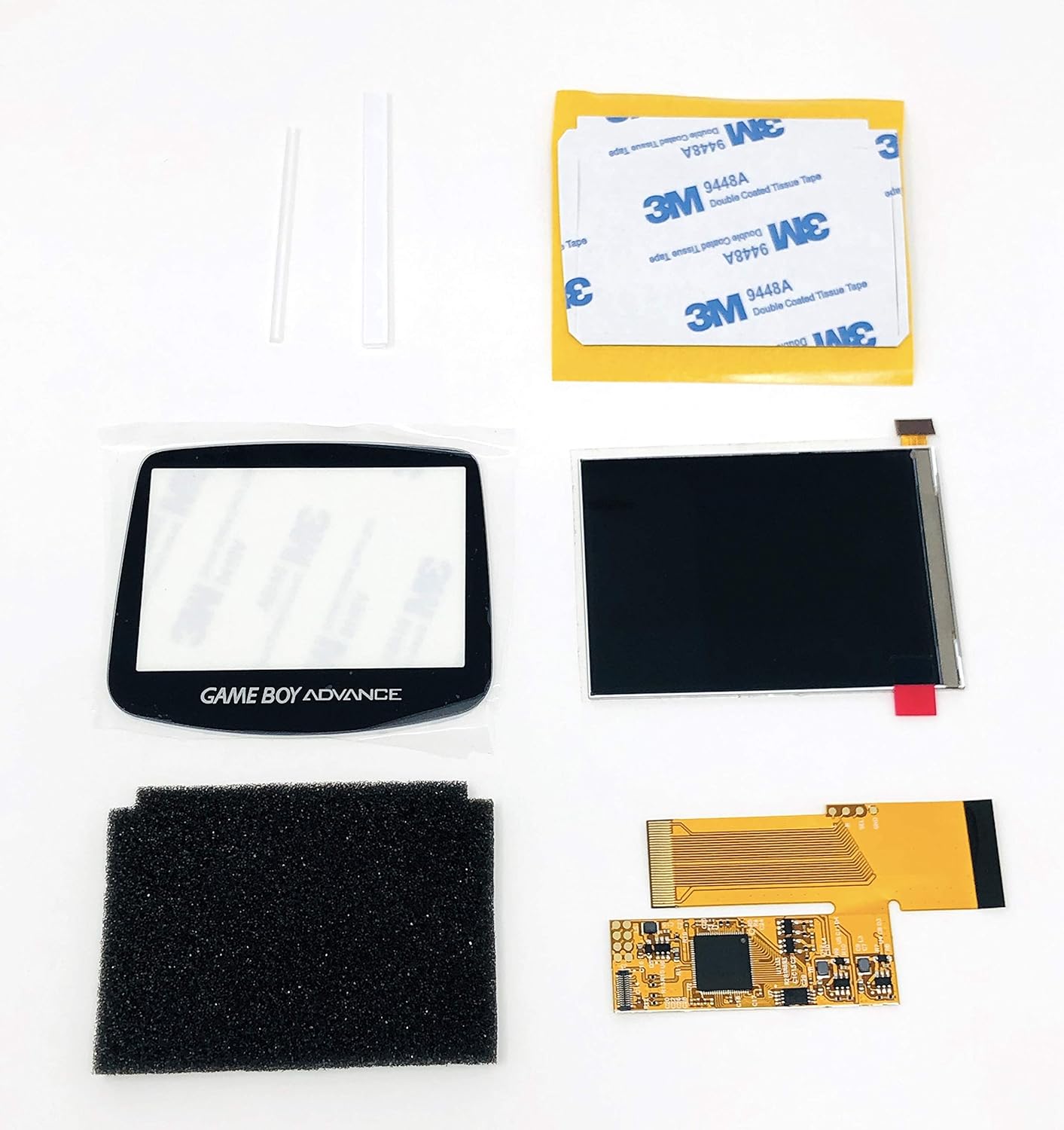 RGRS Game Boy Advance V2 IPS LCD Mod Kit Backlight GBA Upgrade