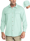 33,000ft Men's Long Sleeve Sun Protection Shirt UPF 50 (Style HRHF)