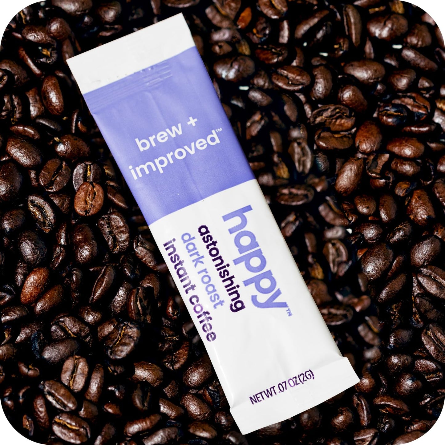 Sustainably Sourced Dark Roast Instant Coffee, Sweet Molasses Bliss, 8 Packets