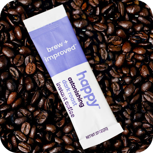 Sustainably Sourced Dark Roast Instant Coffee, Sweet Molasses Bliss, 8 Packets