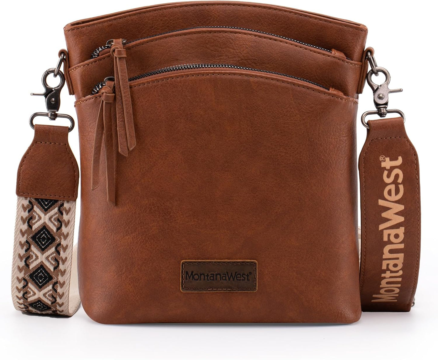 Montana West Multi Zip Pocket Large Crossbody Bag with Style