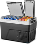 12 Volt Refrigerator Car Fridge - 61QT Dual Zone Cooler