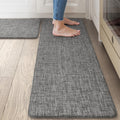 Kitchen Mats 2PCS Dark Grey - Anti Fatigue Cushioned Standing Mats