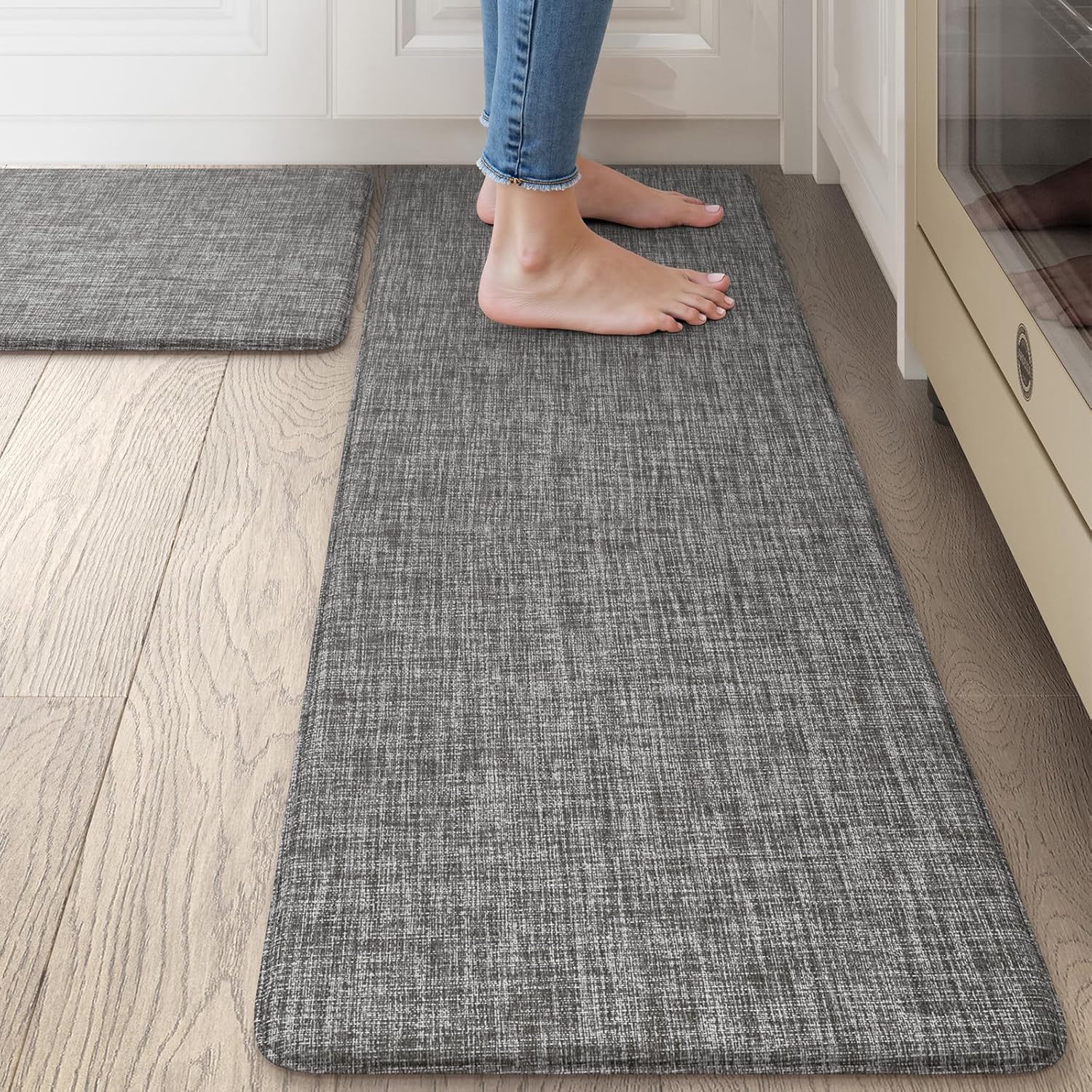 Collive Kitchen Mats for Floor 2PCS - Anti Fatigue Comfort