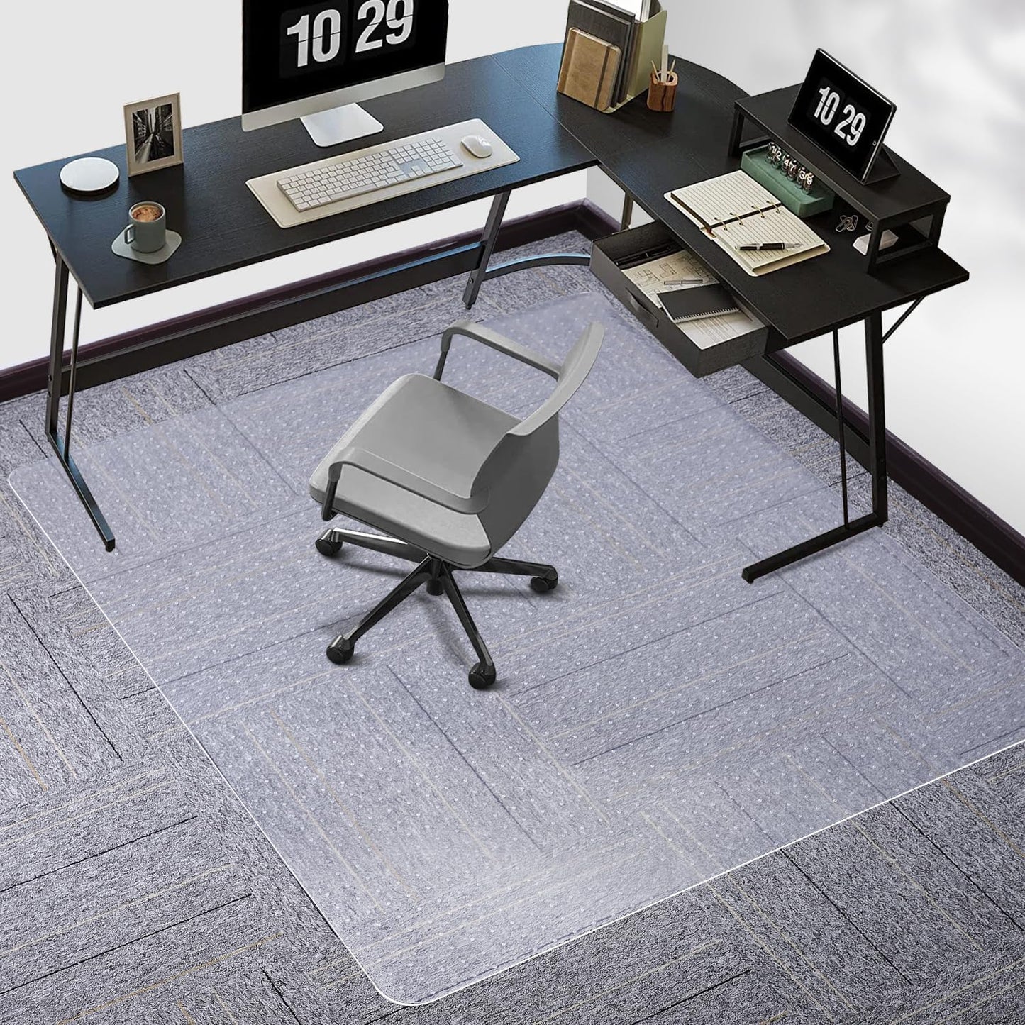 Tydle Chair Mat for Carpeted Floors - Heavy Duty Protection