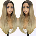 Ombre Blonde Wear and Go Glueless Wig - Long Layered 24in
