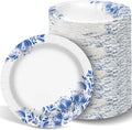 Charmount 10 in Blue Paper Plates, 300pcs - Durable Disposable Plates