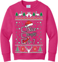 wild custom apparel Ugly Christmas Sweatshirt Crewneck - Funny Kids