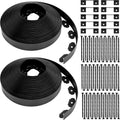 Sasylvia 2in x 200ft Landscape Edging Kit - Flexible Border for Lawns