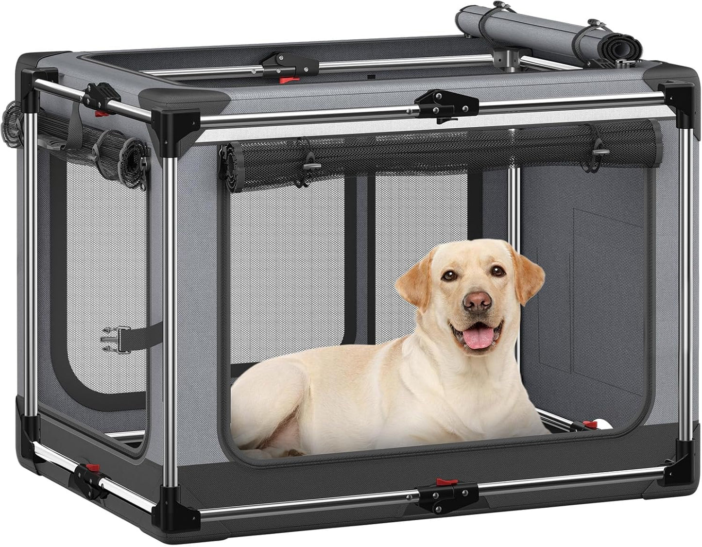 Collapsible Dog Crate for Extra Large Dogs - Portable & Soft