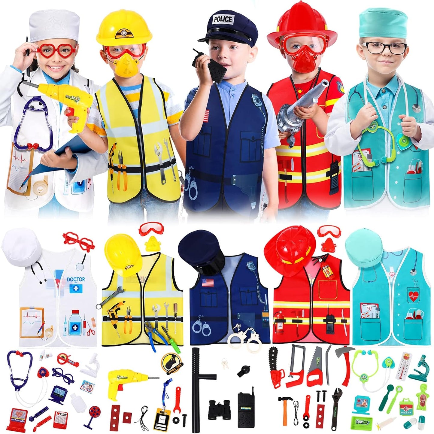 Deekin Kids Dressing Up Costumes for Imaginative Play Fun
