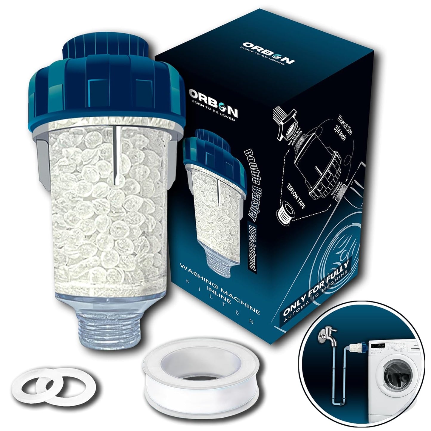 ORBON Washer Filter: Hard Water Softener ~ 35 characters