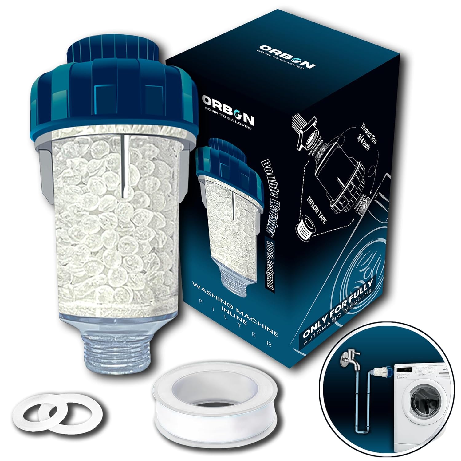 ORBON Washer Filter: Hard Water Softener ~ 35 characters
