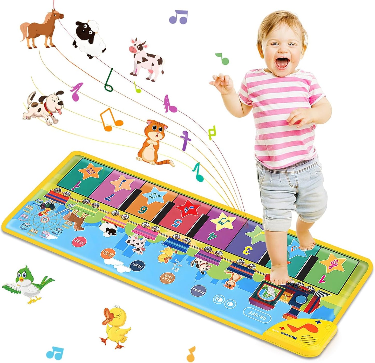 Interactive Musical Floor Piano for Toddlers - 34 Sounds
