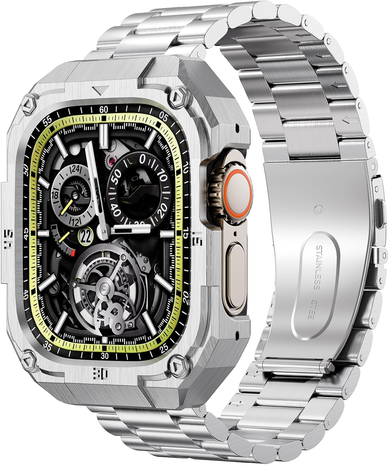 Stainless Steel Case and Band for Apple Watch Ultra 49mm 46mm