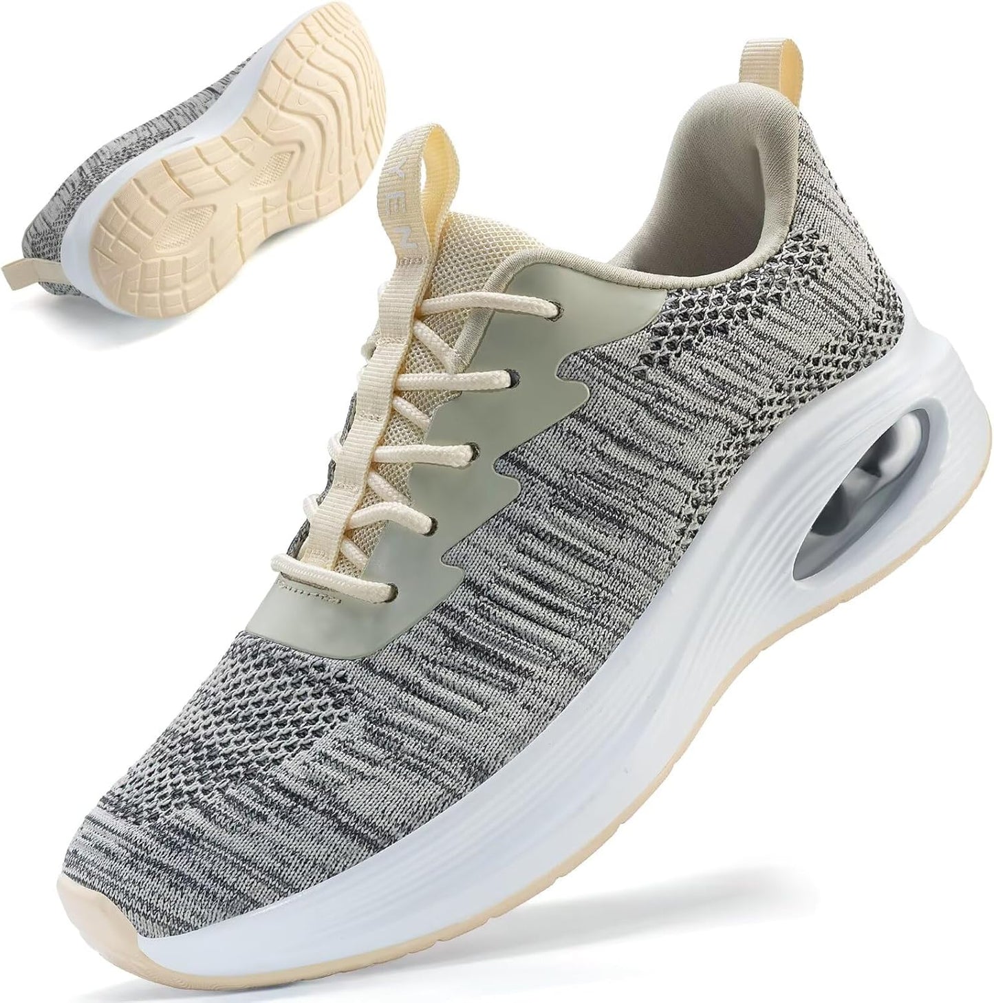 ZYEN Wide Toe Box Shoes for Women - Air Cushion Running Sneakers