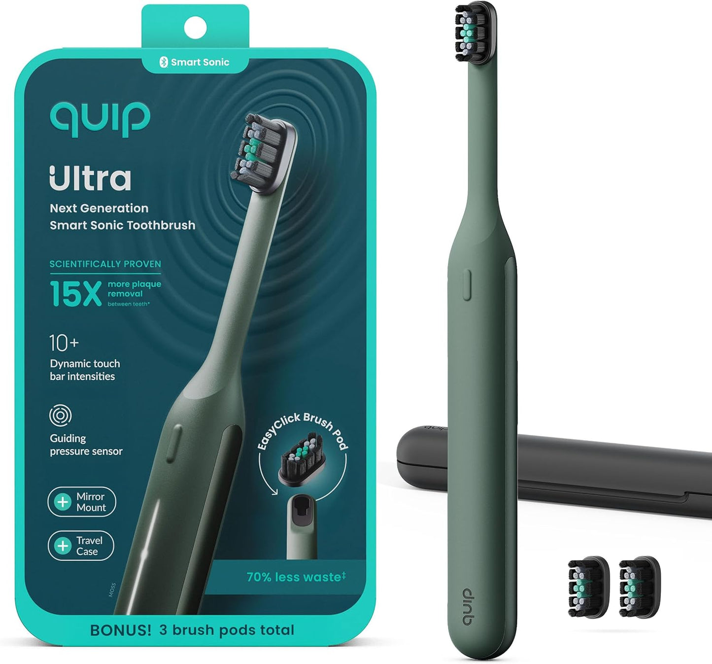 Quip Ultra Smart Sonic Toothbrush for Effective Cleaning