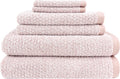 Diamond Jacquard 6 Pieces Bath Towel Set for Luxurious Comfort