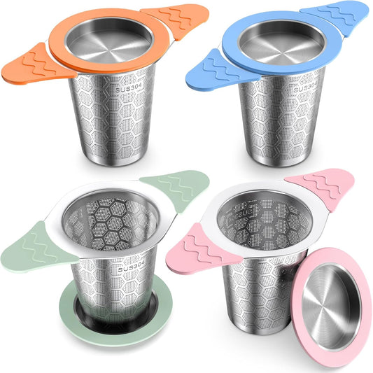 Stainless Steel Tea Infuser for Loose Leaf Tea - 4 Pack Set