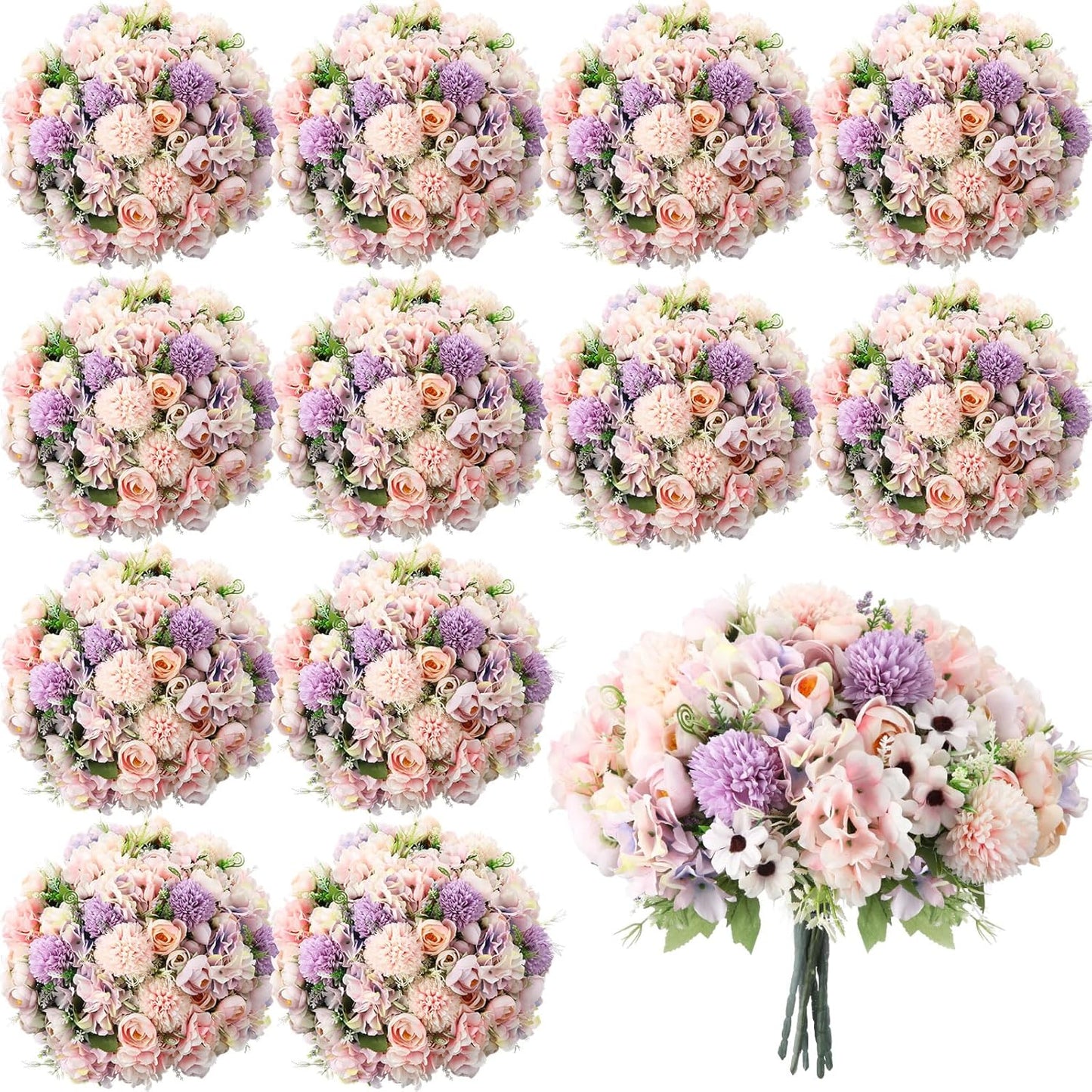 Stunning 12 Bundles Peonies Artificial Flowers for Home Decor