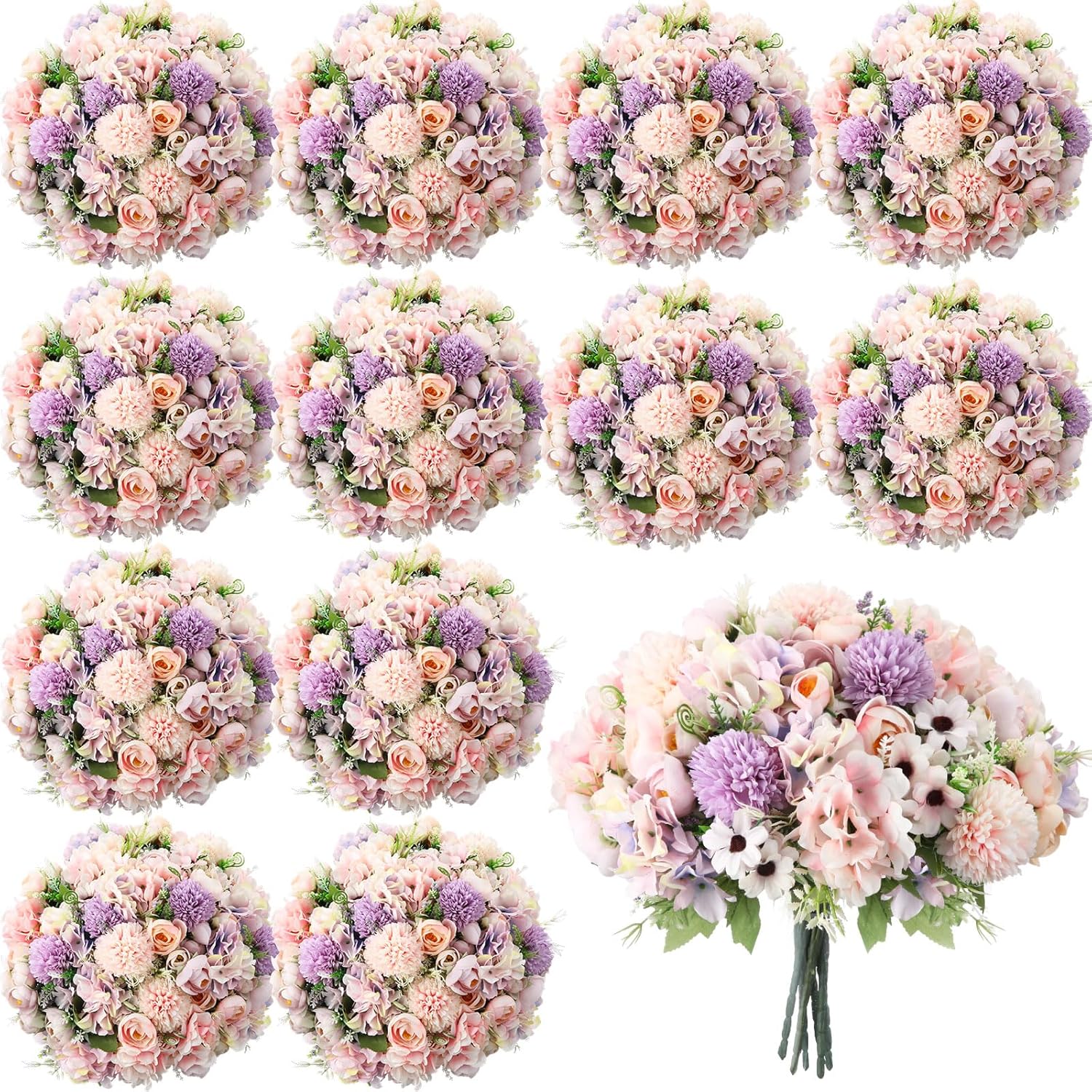 Stunning 12 Bundles Peonies Artificial Flowers for Home Decor