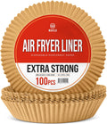 WAVELU Air Fryer Parchment Liners | 100pcs | Extra Strong & Non-Stick