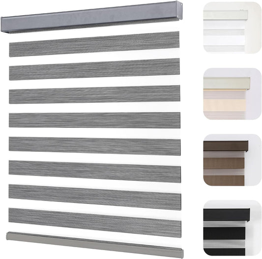 Joydeco Cordless Zebra Blinds for Windows - Light Control Shades