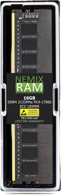 NEMIX RAM 16GB DDR4 2133MHz ECC UDIMM - Server Memory