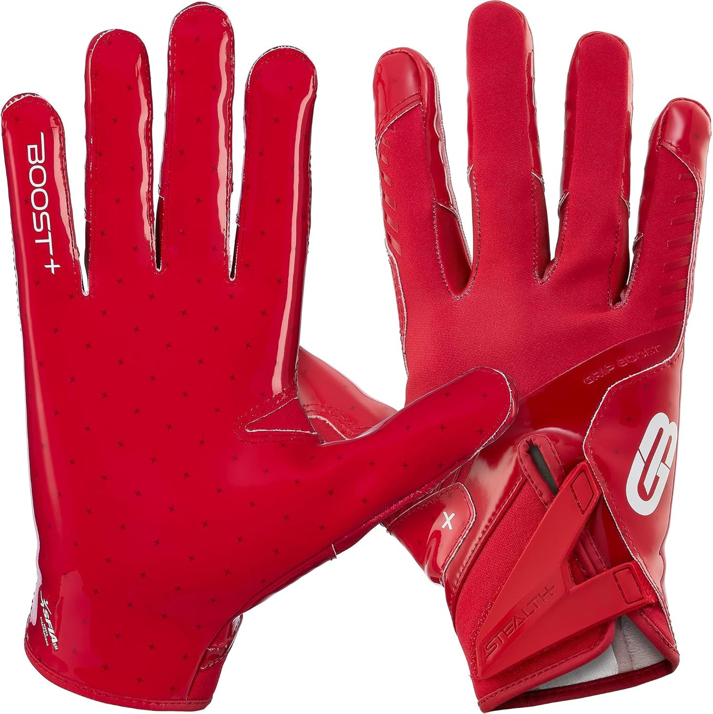 Grip Boost Football Gloves - Solid Stealth 6.0 for All Players