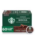 Starbucks K-Cup Mocha Flavored Coffee Pods, 60 Count - Rich Chocolate