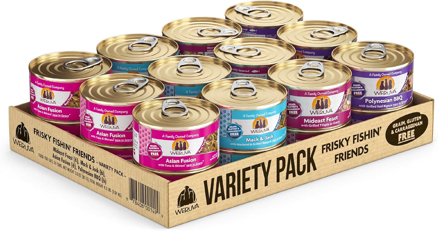 Weruva Classic Cat Food Variety Pack for Seafood Lovers