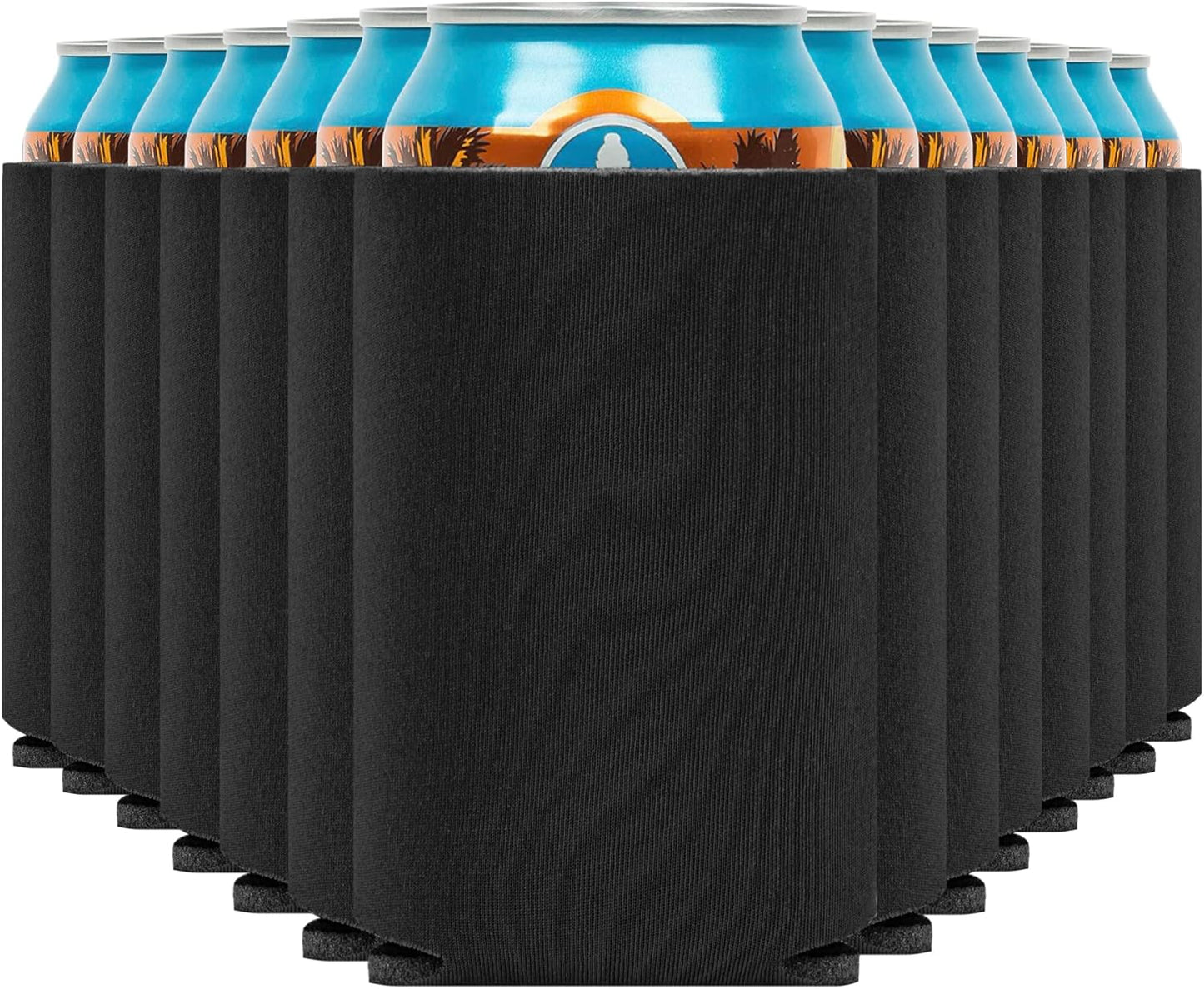 Blank Beer Can Cooler Sleeves for Insulated Drinks - 110-Pack