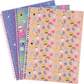 Yoobi 1 Subject Spiral Notebook Set, 8 x 10.5 Notebooks for School