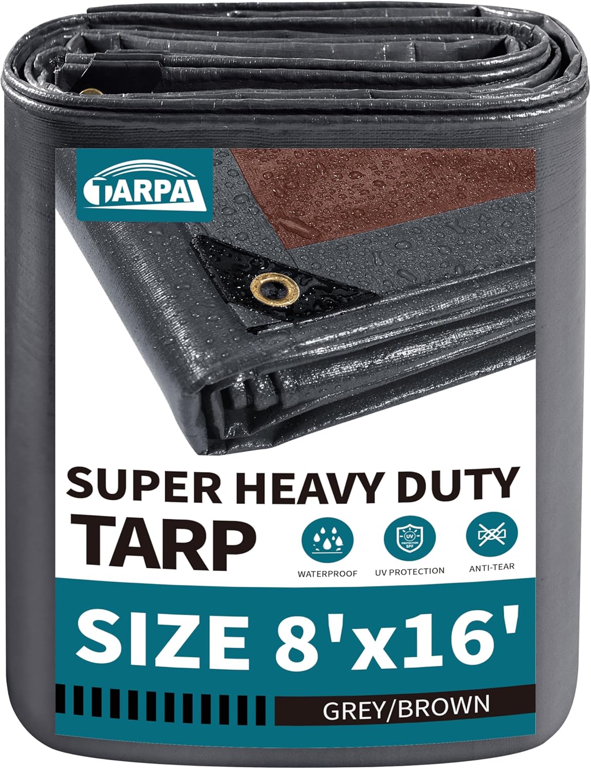 TARPAL Super Heavy Duty 8x16 Feet Waterproof Tarps Cover
