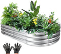 Raised Garden Bed for Outdoor Use, Heavy-Duty Metal Planter