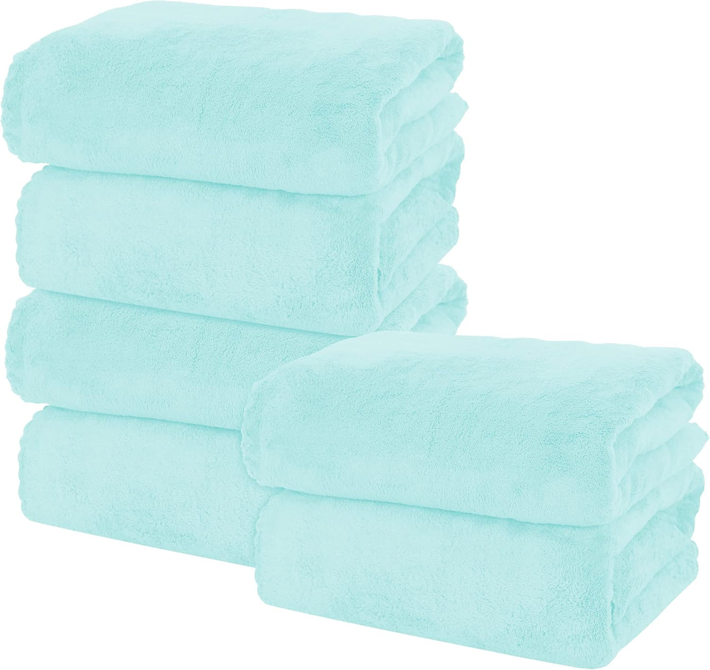MOONQUEEN 6 Pack Premium Bath Towel Set - Quick Drying Towels