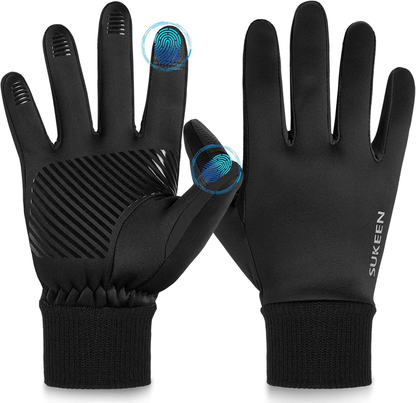 Sukeen Touchscreen Winter Gloves: Anti-Slip, Lightweight & Warm