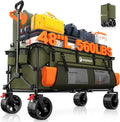 48 in L Collapsible Wagon Cart Foldable - Heavy Duty Utility Wagon